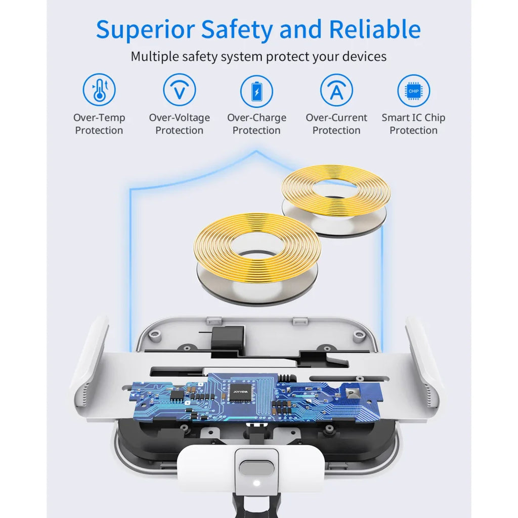 Revolutionary Foldable Phone Wireless Charger & Car Mount - Fast Charging, Auto-Grip, Universal Fit