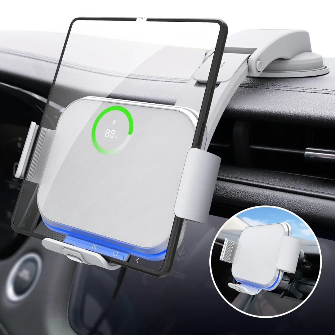 Revolutionary Foldable Phone Wireless Charger & Car Mount - Fast Charging, Auto-Grip, Universal Fit