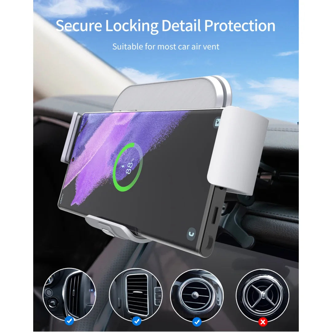 Revolutionary Foldable Phone Wireless Charger & Car Mount - Fast Charging, Auto-Grip, Universal Fit